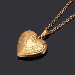 Colier coeur Gold Plated 1