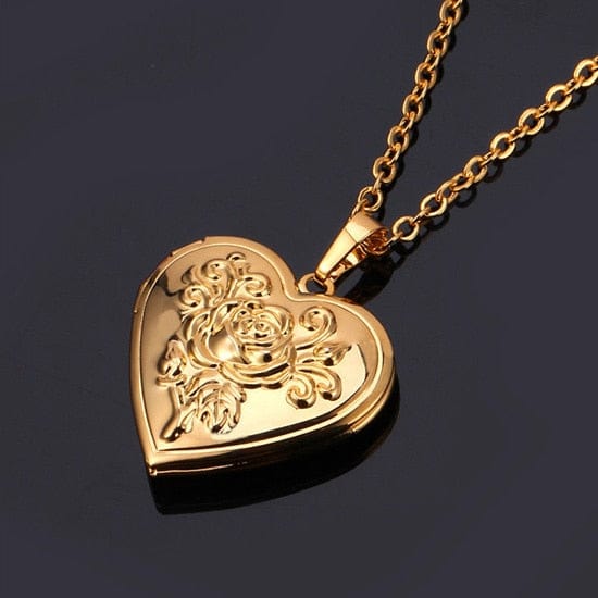 Colier coeur Gold Plated 4