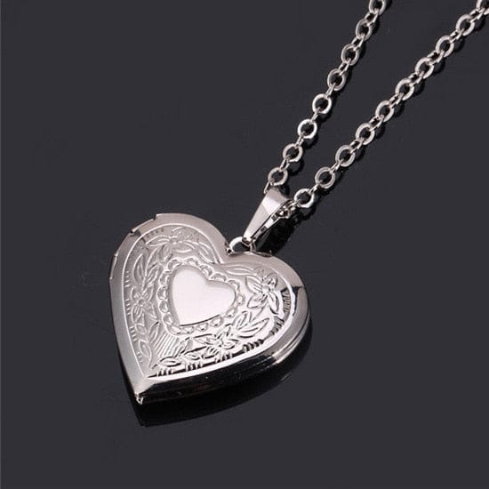 Colier coeur Rhodium Plated 3