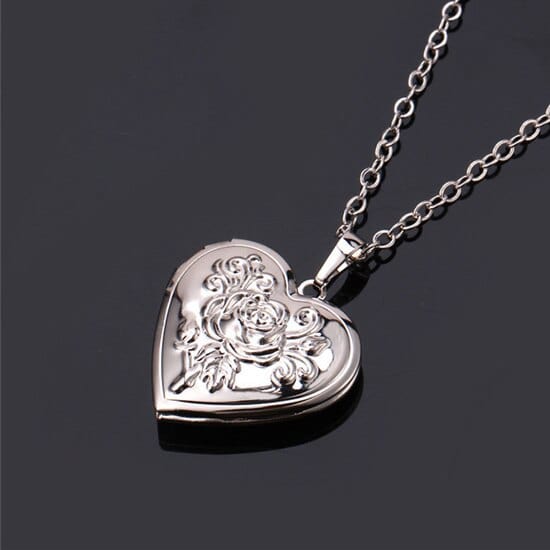 Colier coeur Rhodium Plated 5