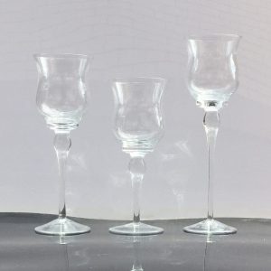 Lot de Bougeoir en Verre ( 3pcs )